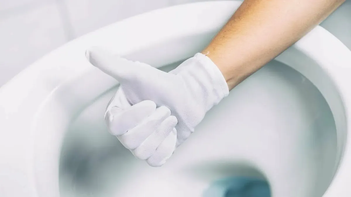 Eenvoudige manier om kalk uit het toilet te krijgen